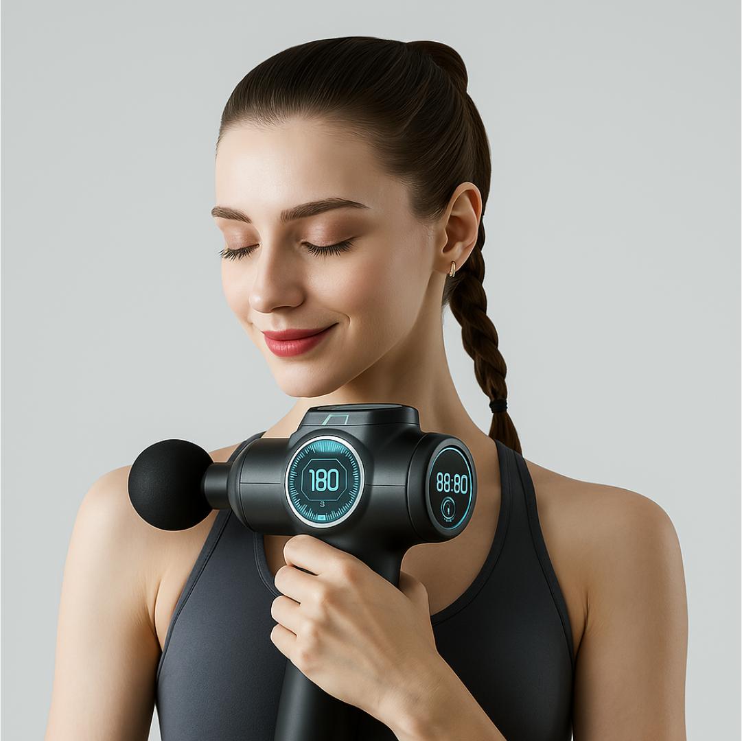 Pistolet de Massage Pro – Récupération Intelligente & Détente Ciblée